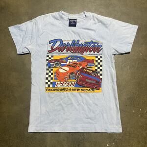 Vintage 90s Darlington Blue Nascar Racing T-Shirt